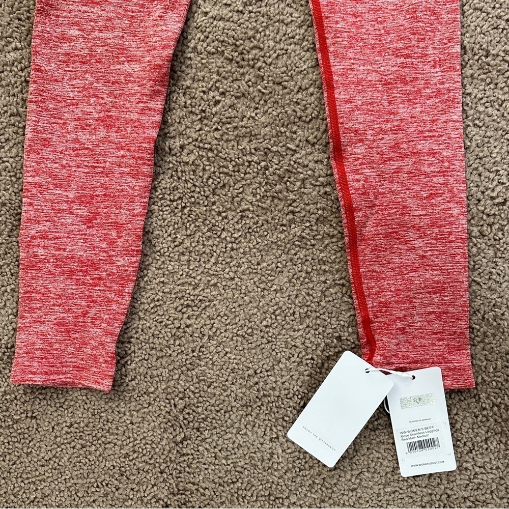 NWT Women's Best Move Seamless Leggings in Red Marl Heathered Size Medium - Picture 8 of 14
